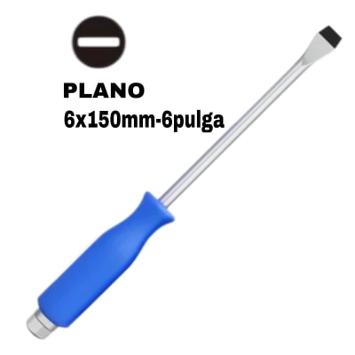 Destornillador De Golpe Mango Azul Cruz y/o Plano8