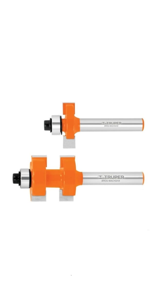 Fresas Juego De Machimbrador 3/4 , Con Balero Brou-mach3/4x1