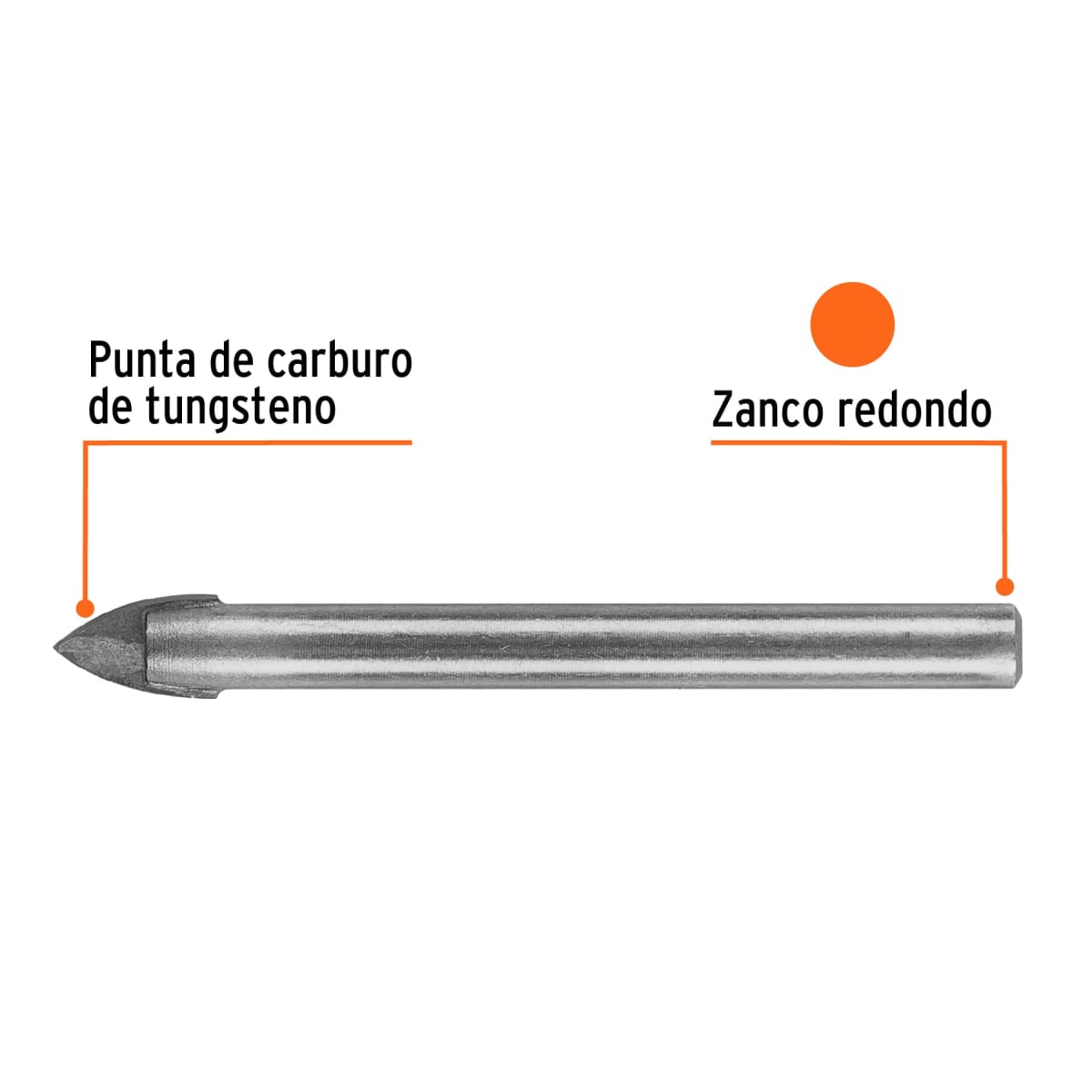 Broca Flecha Para Vidrio 3/8pulg Truper BVI-3/81