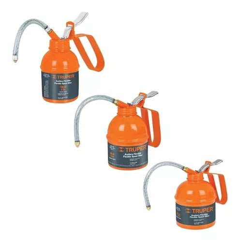 Aceitera Manual Truper 180ml 6 oz ACEF-180 Manguera Flexible2