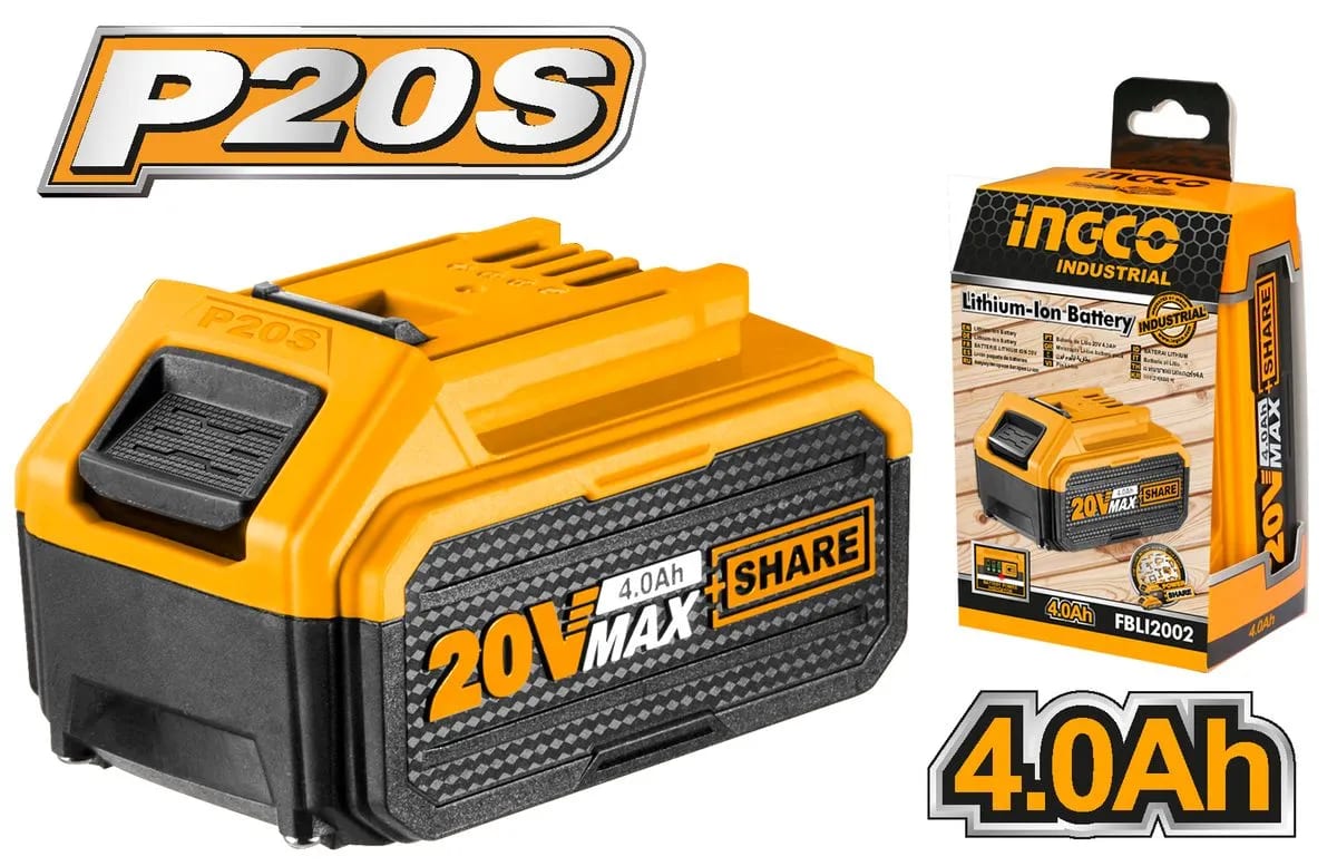 BATERIA REPUESTO RECARGABLE 20V 4.0Ah INGCO2