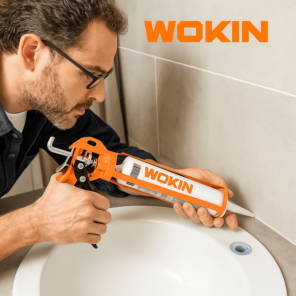 Pistola Para Silicona Calafatera 225mm 9pulg Wokin3