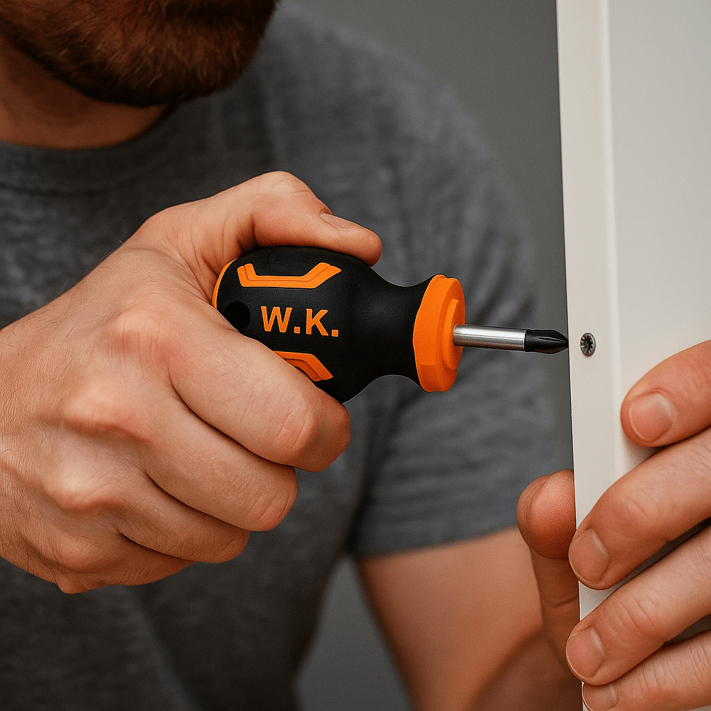 Set De Destornilladores Cortos 2pcs Cruz Y Paleta 38mm Wokin2