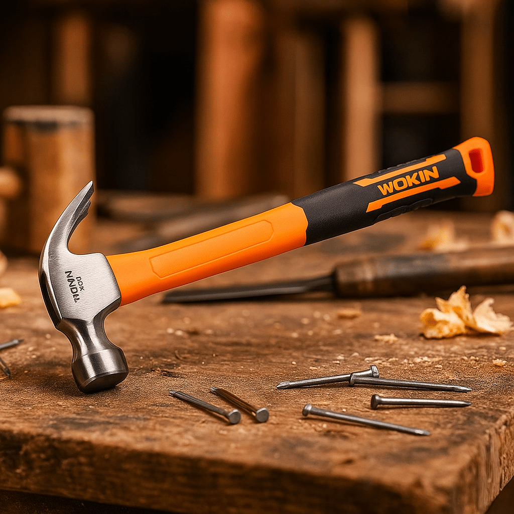 Martillo Carpintero Mango Fibra De Vidrio 16oz Wokin2