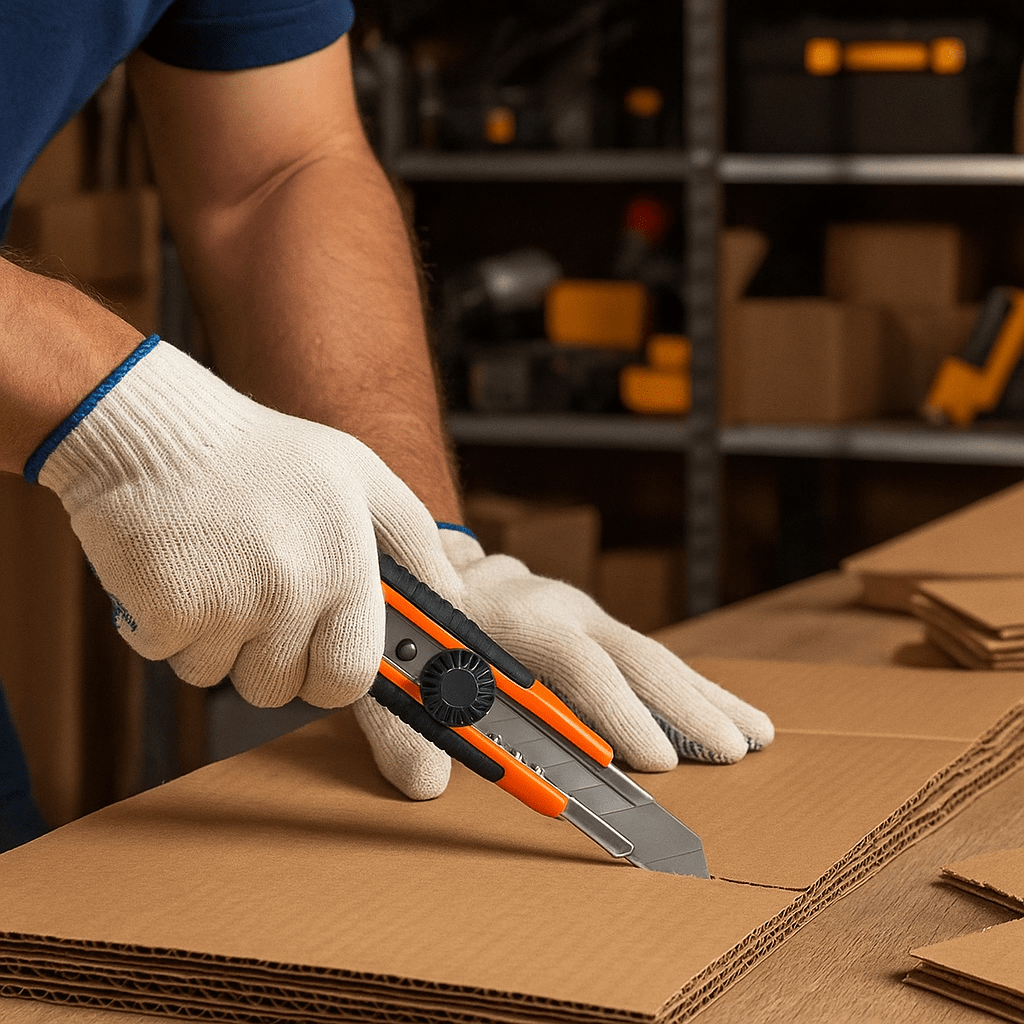 Cuchillo Cartonero Con Base Aluminio 18x100mm Wokin2