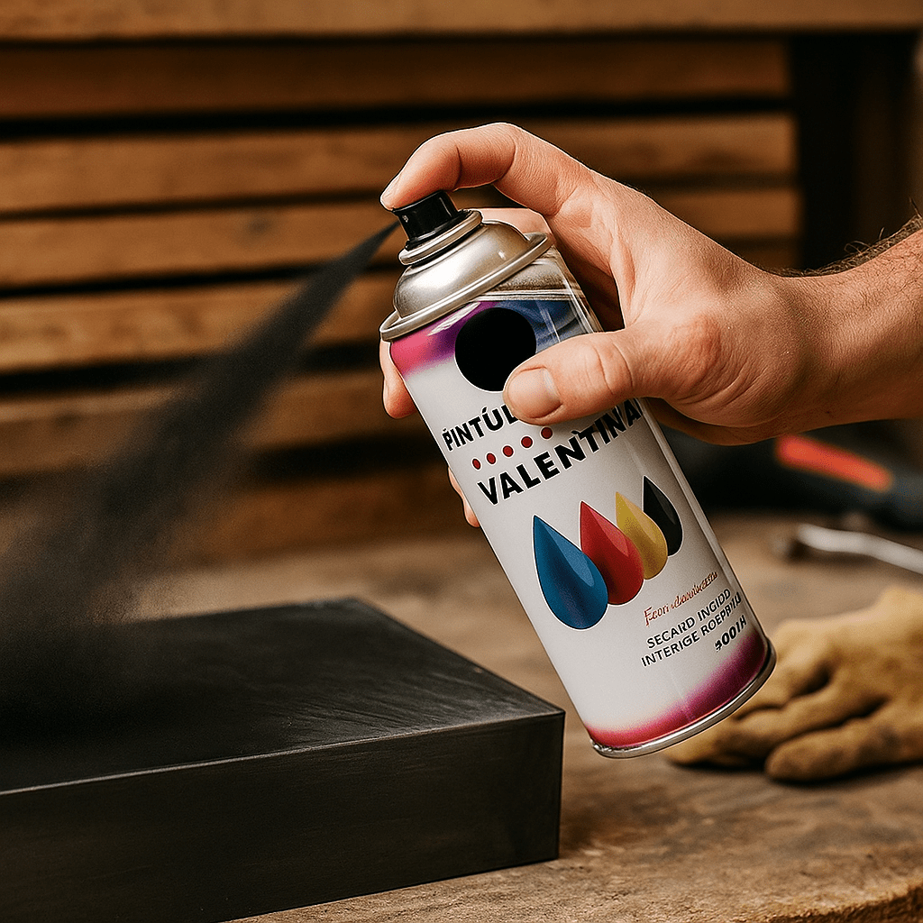 Pintura En Spray Color Negro Opaco Valentina 400ml3