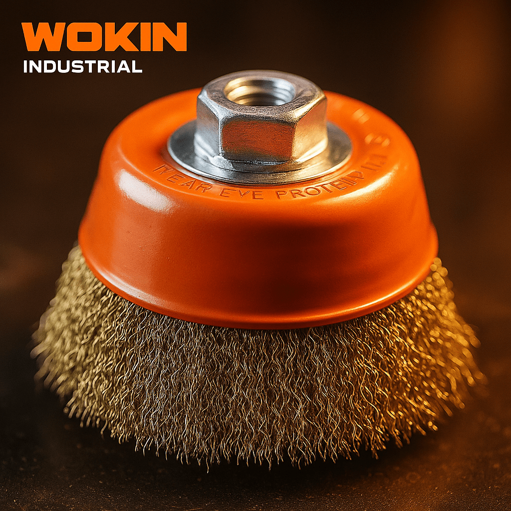 Grata Copa Bronce 5 puLG Chascon Ondulado M14 Galletero Wokin2