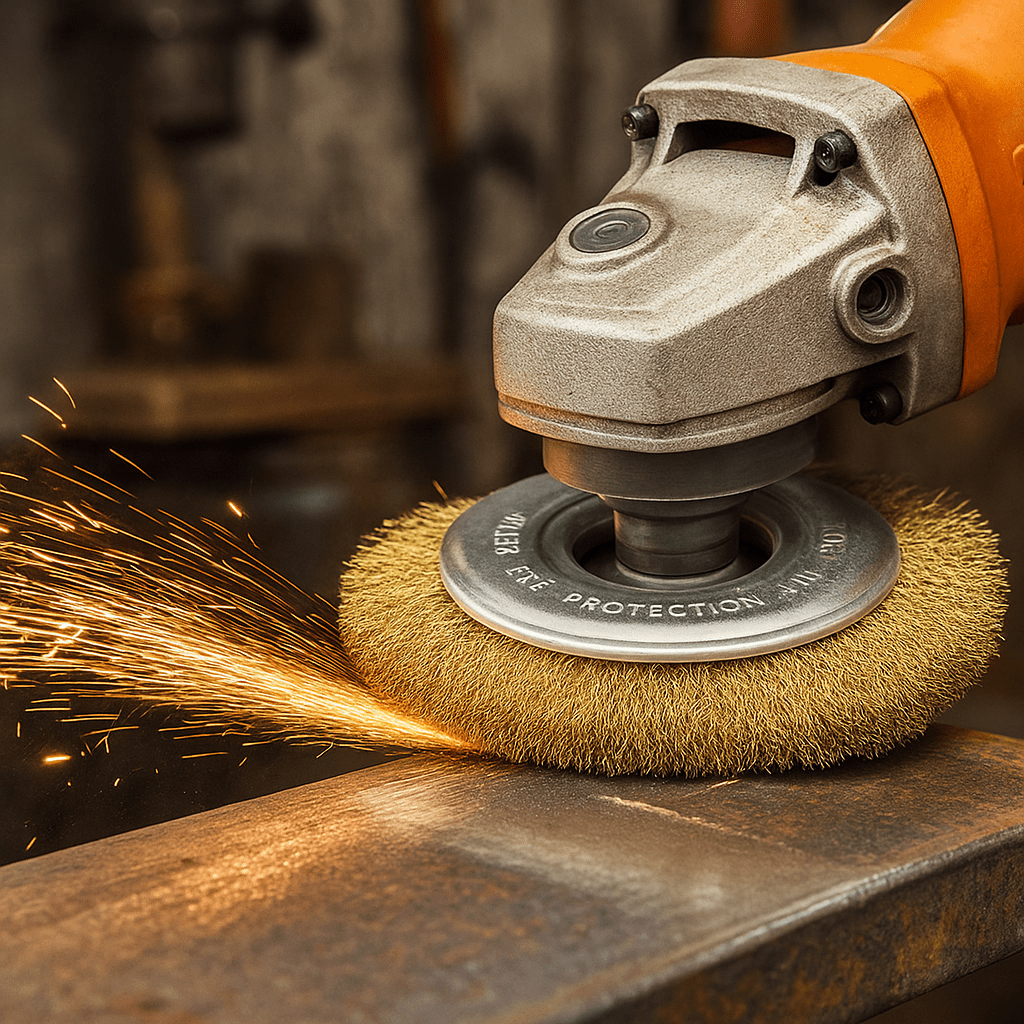 Grata Circular Bronce 125mm Wokin2