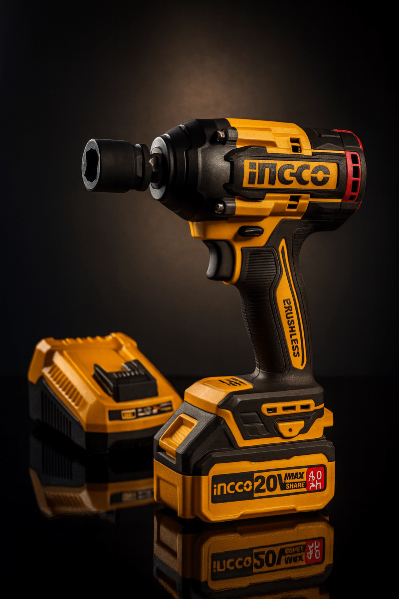 PISTOLA DE IMPACTO BL 850NM 20V 2 BATERIAS+1CARGADOR INGCO4