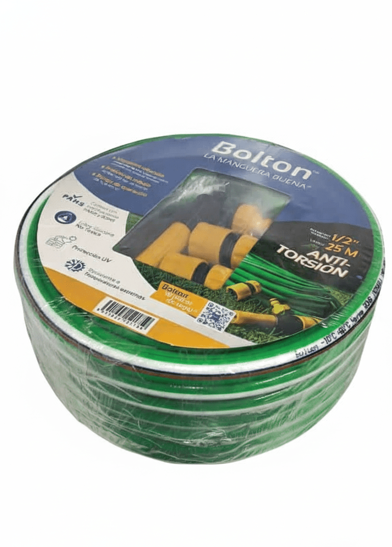 Manguera Reforzada Anti-torcion 1/2 25m + Acoples Mt Bolton2