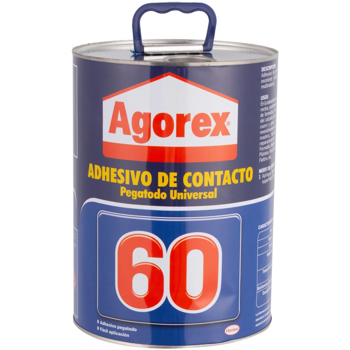 Pegamento Adhesivo De Contacto 60 Agorex 1 Galon 3.8l 1