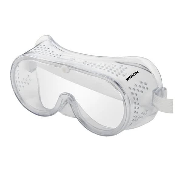Lentes De Seguridad Antiparra Transparente Con Elastica Wokin 0