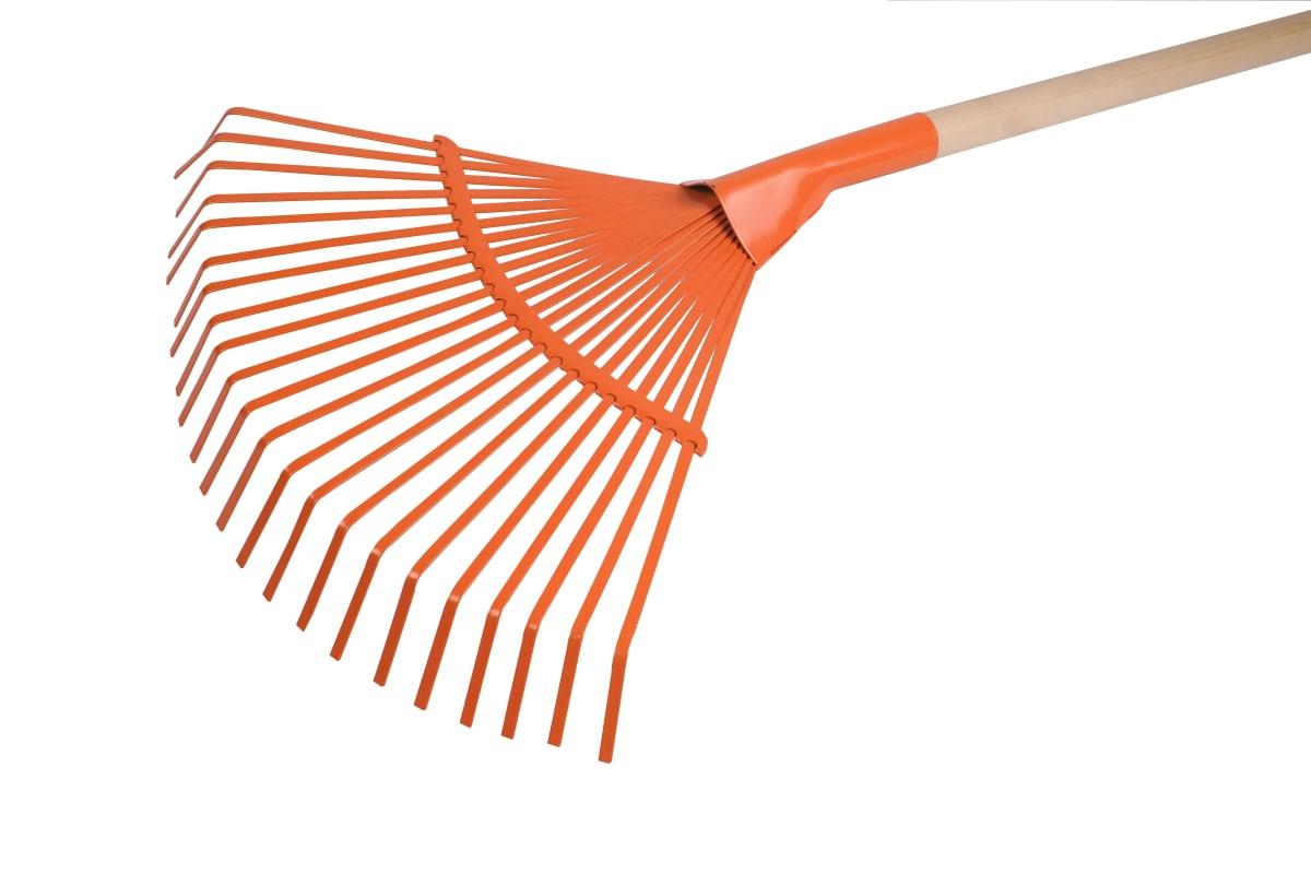 Barre Hojas Metalico 22 Dientes Con Mango De Madera Truper2