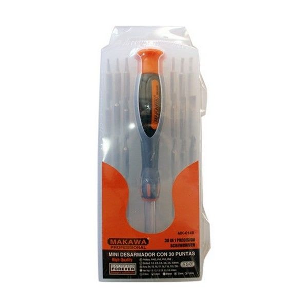 Mini Destornillador Relojero Con 30 Puntas Makawa MK-01482