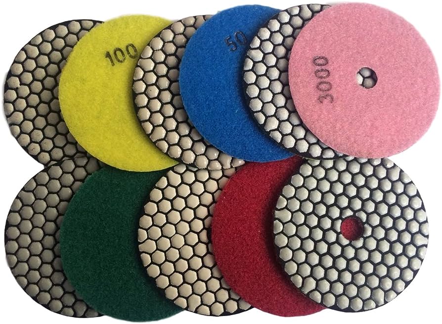 LIJA USO SECO G-3000 PULIR GRANITO Y MARMOL 4 PULG2