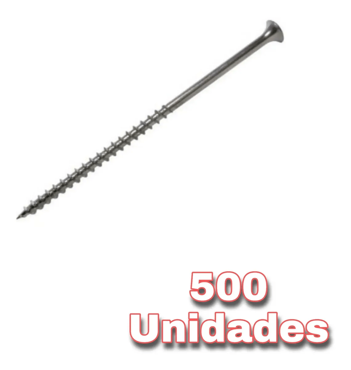 Tornillo Crs 8x4 PuLG Volcanita Rosca Madera Zinc - 500und2