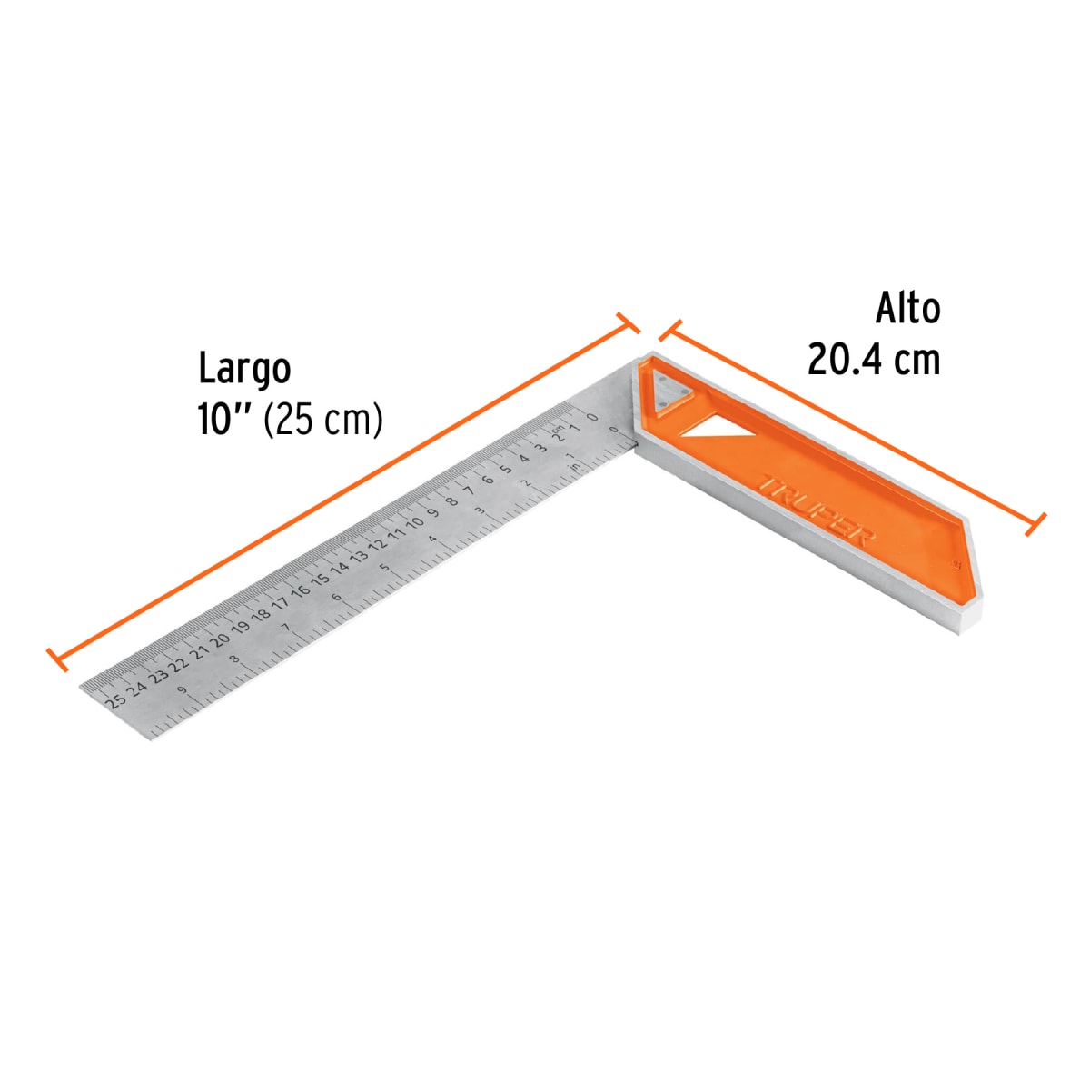 ESCUADRA CARPINTERO 10 pulg TRUPER EC-102