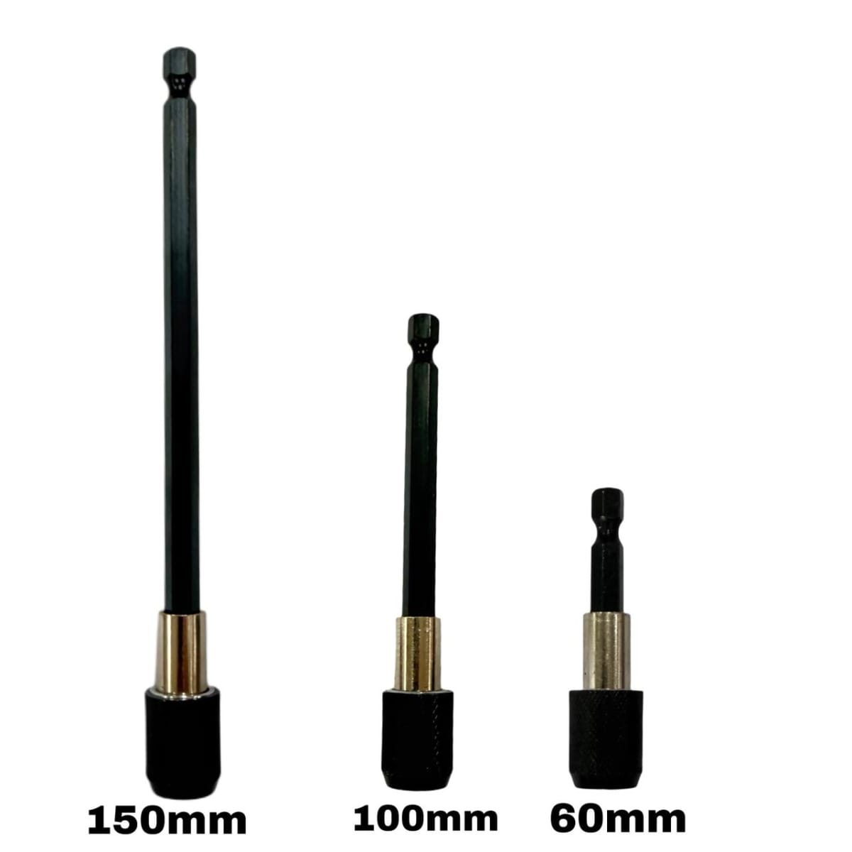 Adaptador Extension Punta Hexgonal Set 3 Und Acople Rapido3