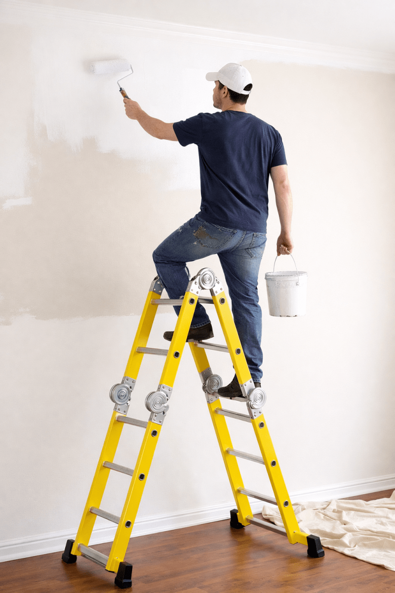 Escalera Plegable Articulada 4x4 16 Escalones 4.52mts Bolton5