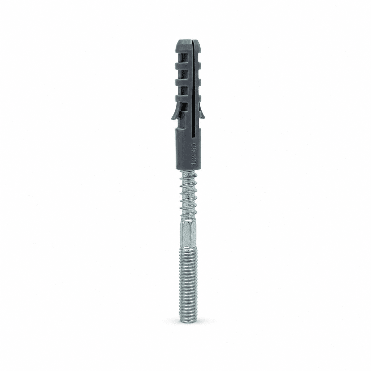 PERNO TORNILLO HILO M8x5/16x80mm + Tarugo nylon 10mm Pack 4 Unidades6