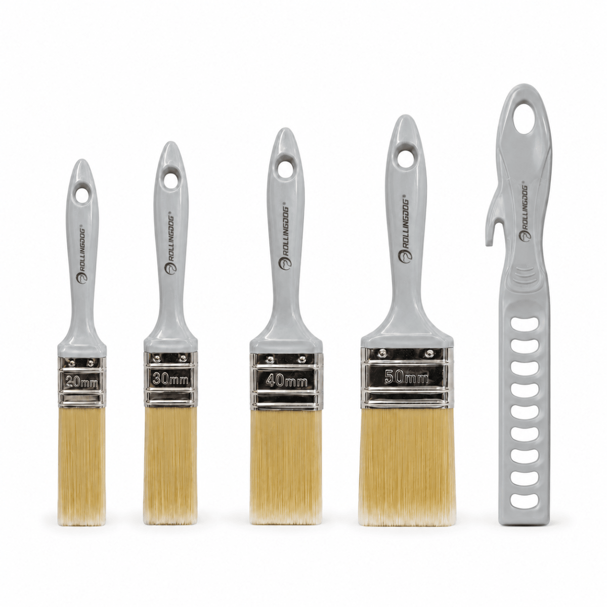 Set De Brochas 5 Piezas Con Mezclador De Pintura Rollingdog 0