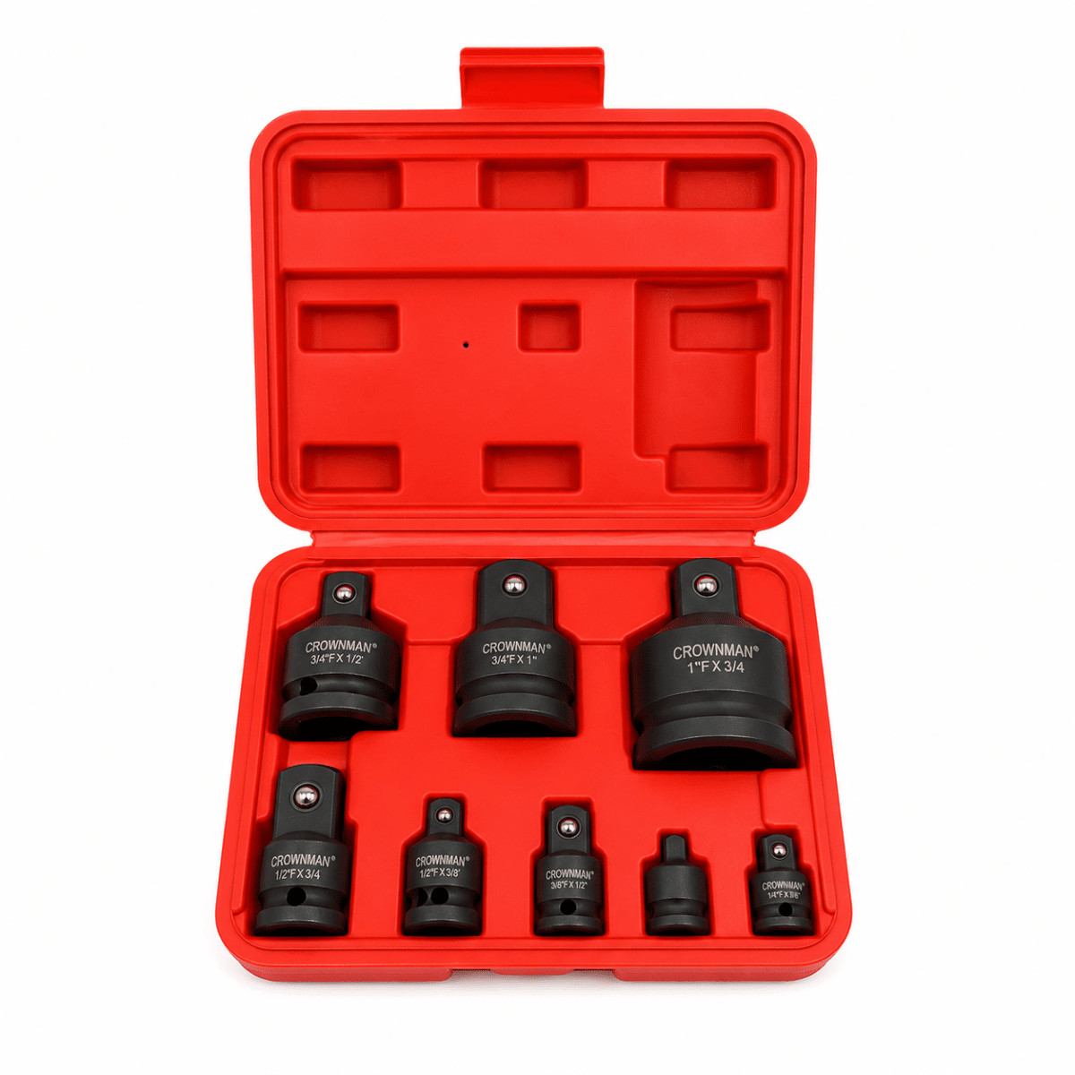 Adaptador Cuadrante Para Dado Impacto 1 a 3/4, 1/2, 3/8, 1/4 de 8pcs Encastre Reductor Ampliacion5