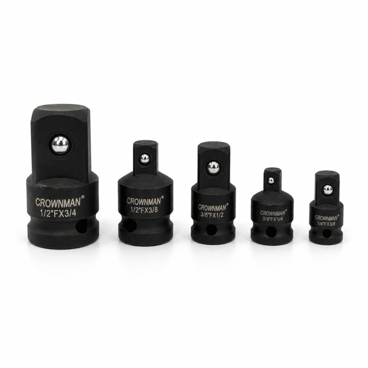 Adaptador Cuadrante Para Dado Impacto 1 a 3/4, 1/2, 3/8, 1/4 de 8pcs Encastre Reductor Ampliacion3