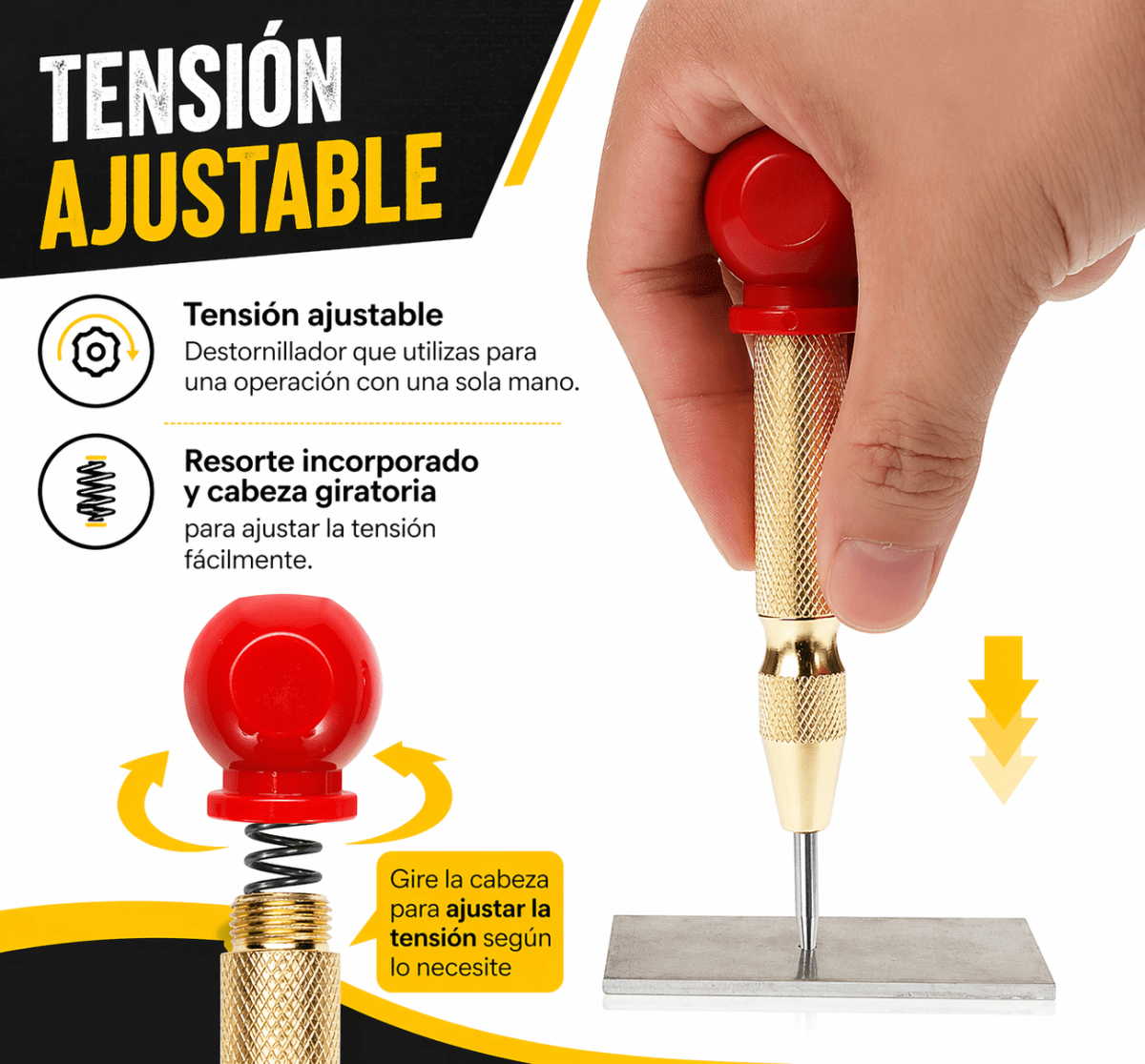 Punzón Centro Automático 5 Marcador De Punto Multiuso3