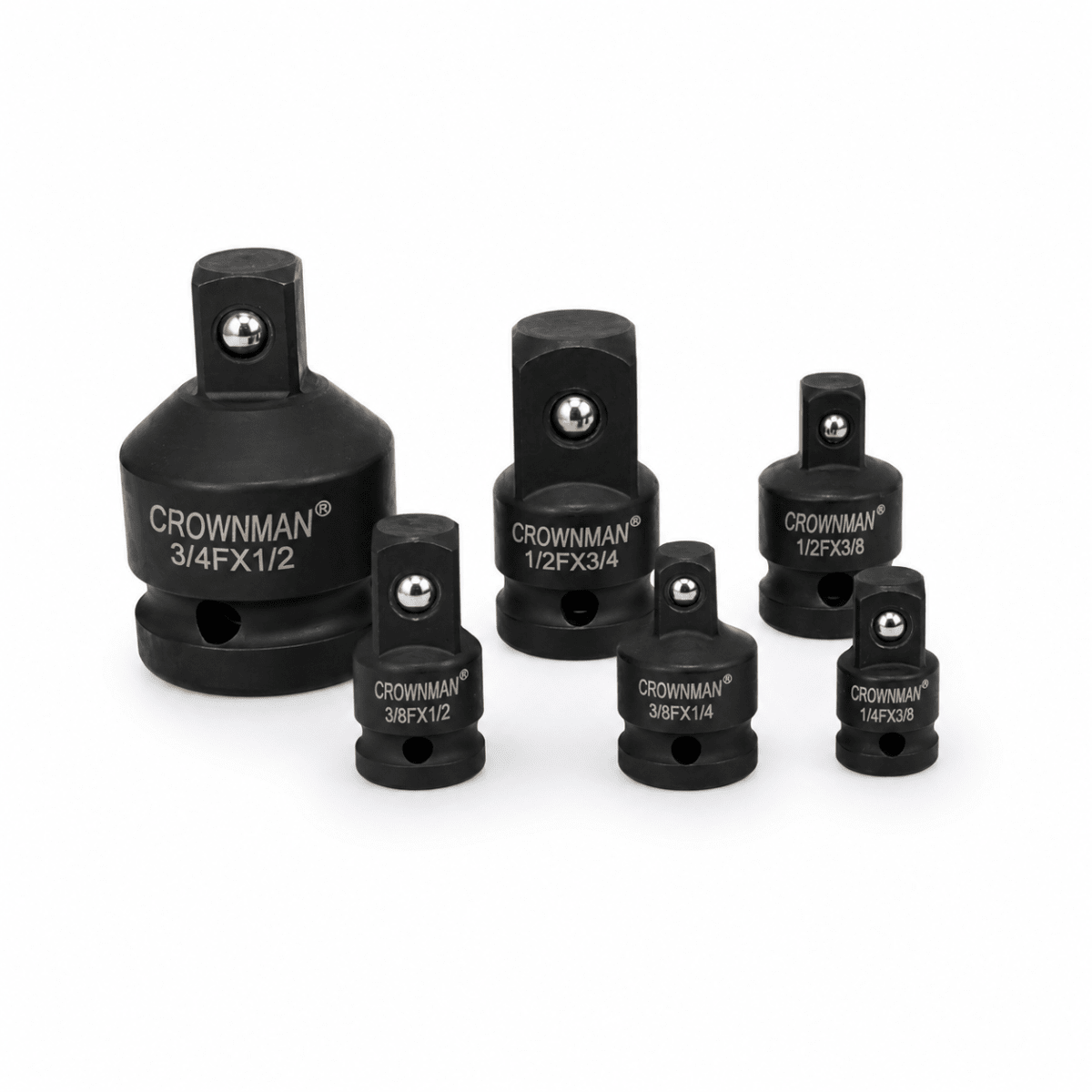Adaptador Cuadrante Para Dado Impacto 3/4, 1/2, 3/8, 1/4 de 6pcs Encastre Reductor Ampliacion3