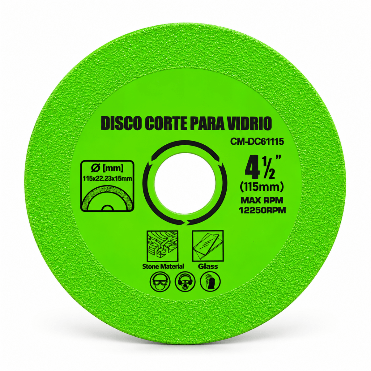 DISCO DE CORTE PARA VIDRIO Y CERAMICA 4 1/2 - 115mm 0