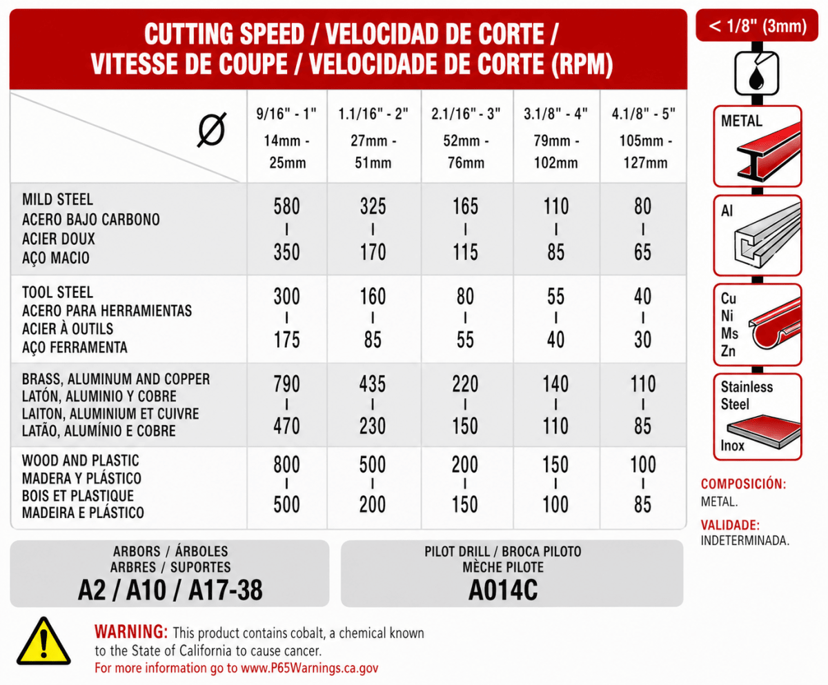 Sierra Copa Bimetal 102mm 4pLG Starrett Extra Cobalto4