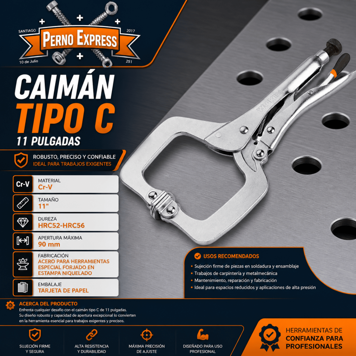 Prensa Caiman C 11 Pulgadas2