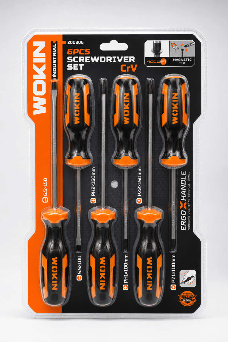 Juego De Destornilladores Magnéticos 6pcs Wokin3