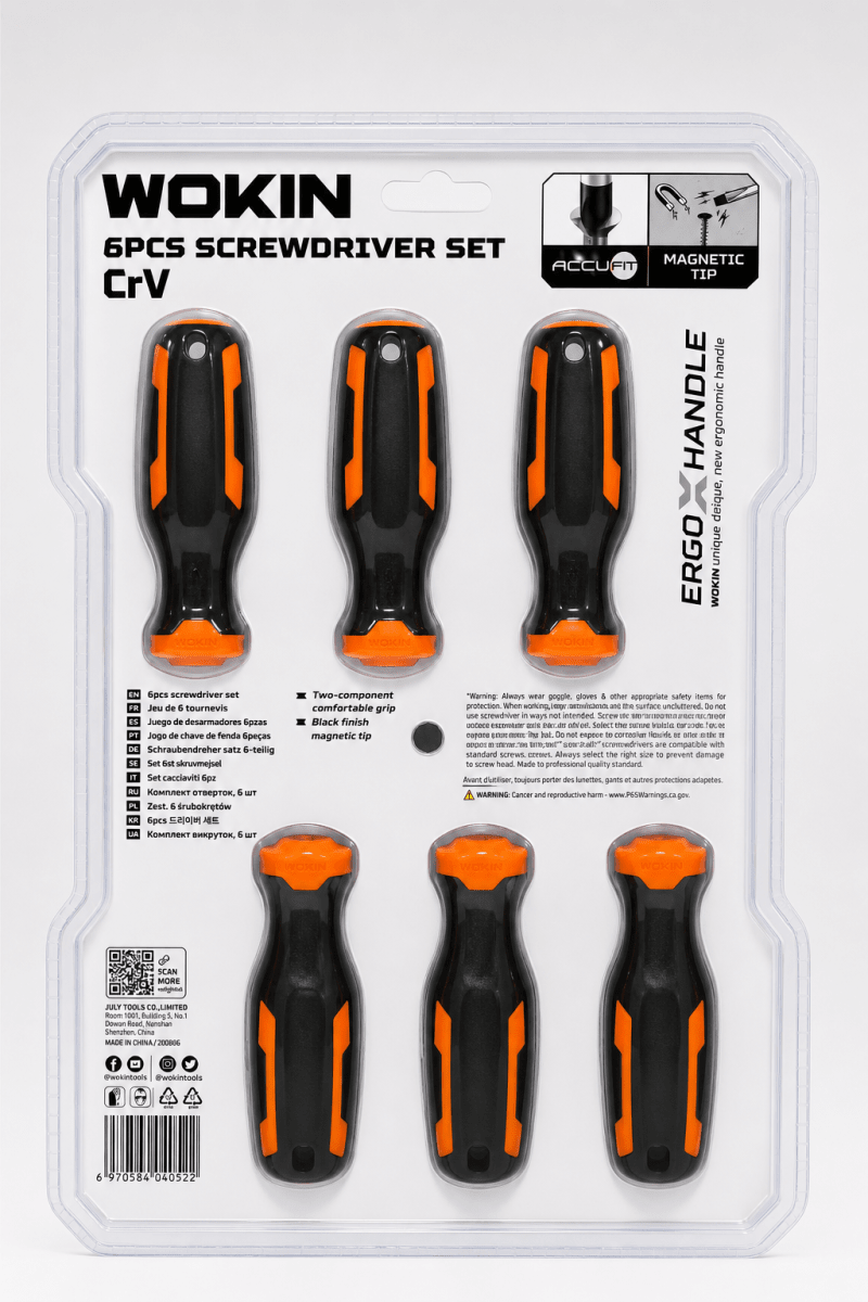 Juego De Destornilladores Magnéticos 6pcs Wokin4