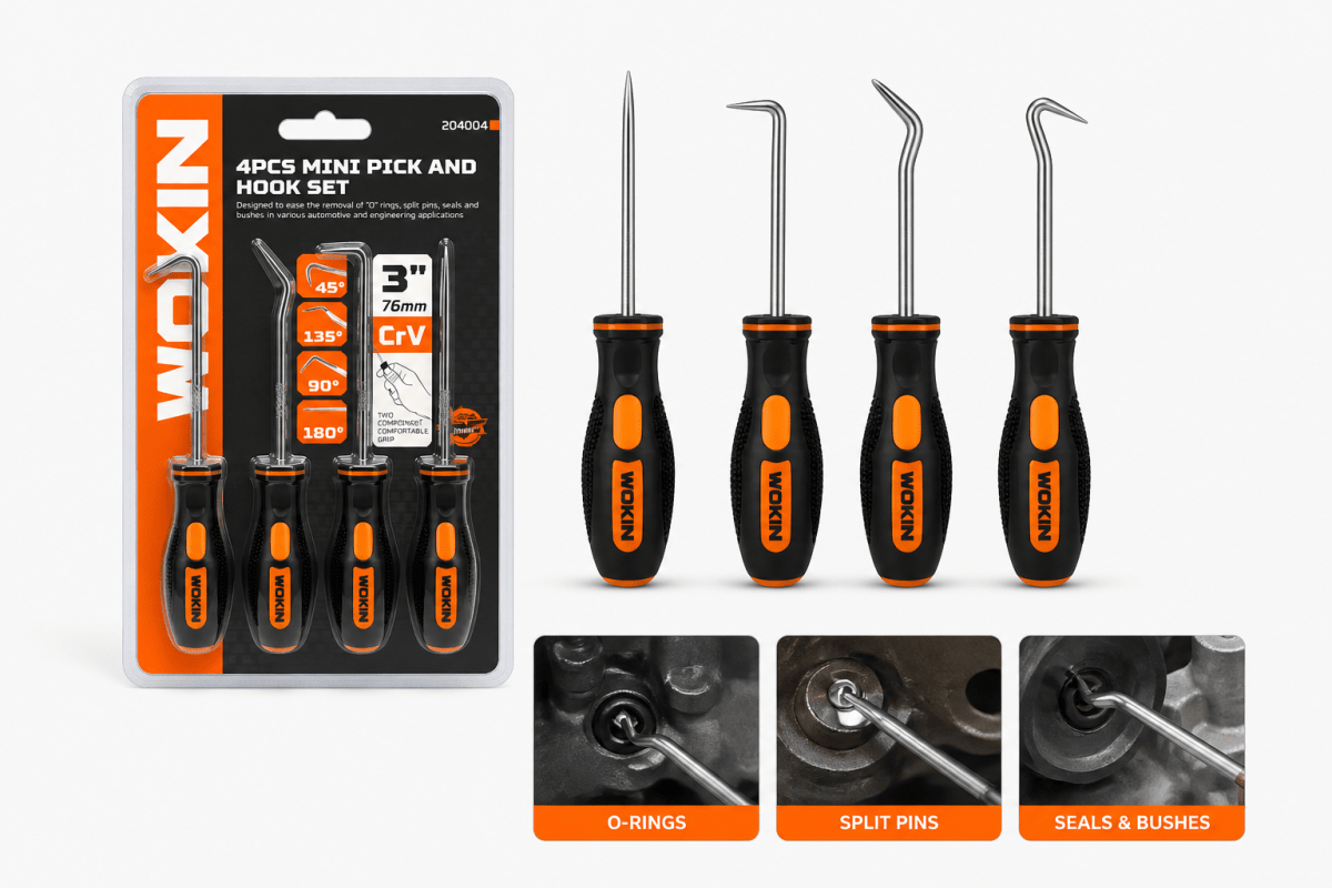 Juego Ganchos Pinzas Para Oring Multiuso 4 Pcs Wokin3