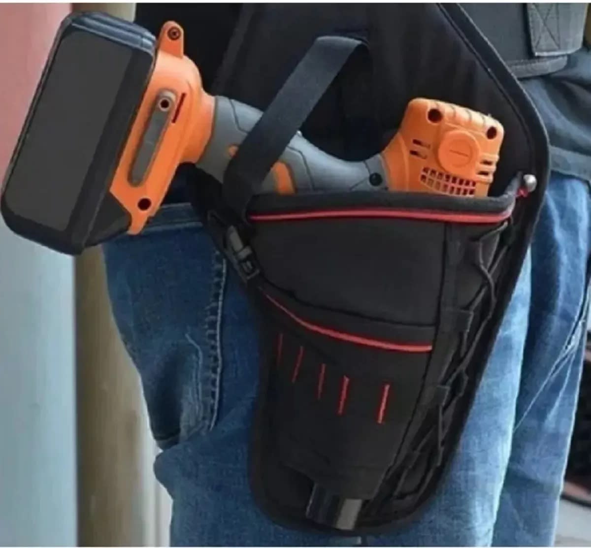 Coleto Porta Taladro Cinturón Carpintero Tools3