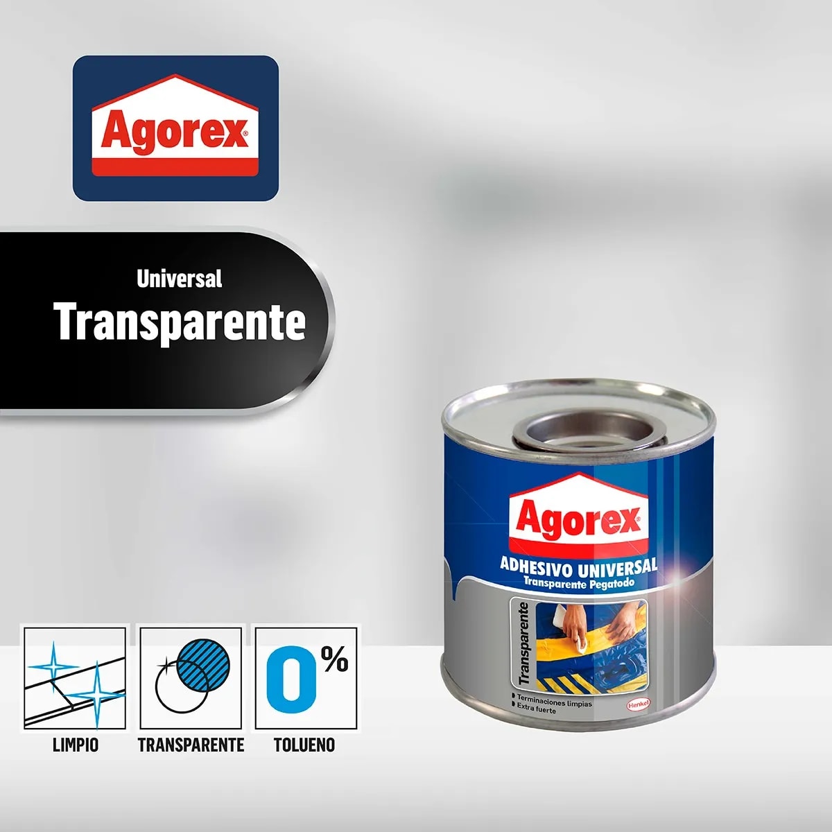 Pegamento Adhesivo De Contacto Transparente Agorex 240 Cc3