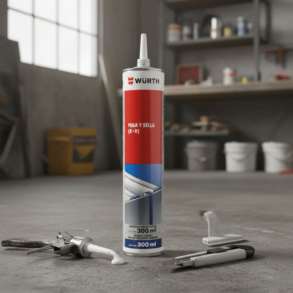 Pega Y Sella K + D Sellador De Poliuretano 300ml GRIS Wurth4