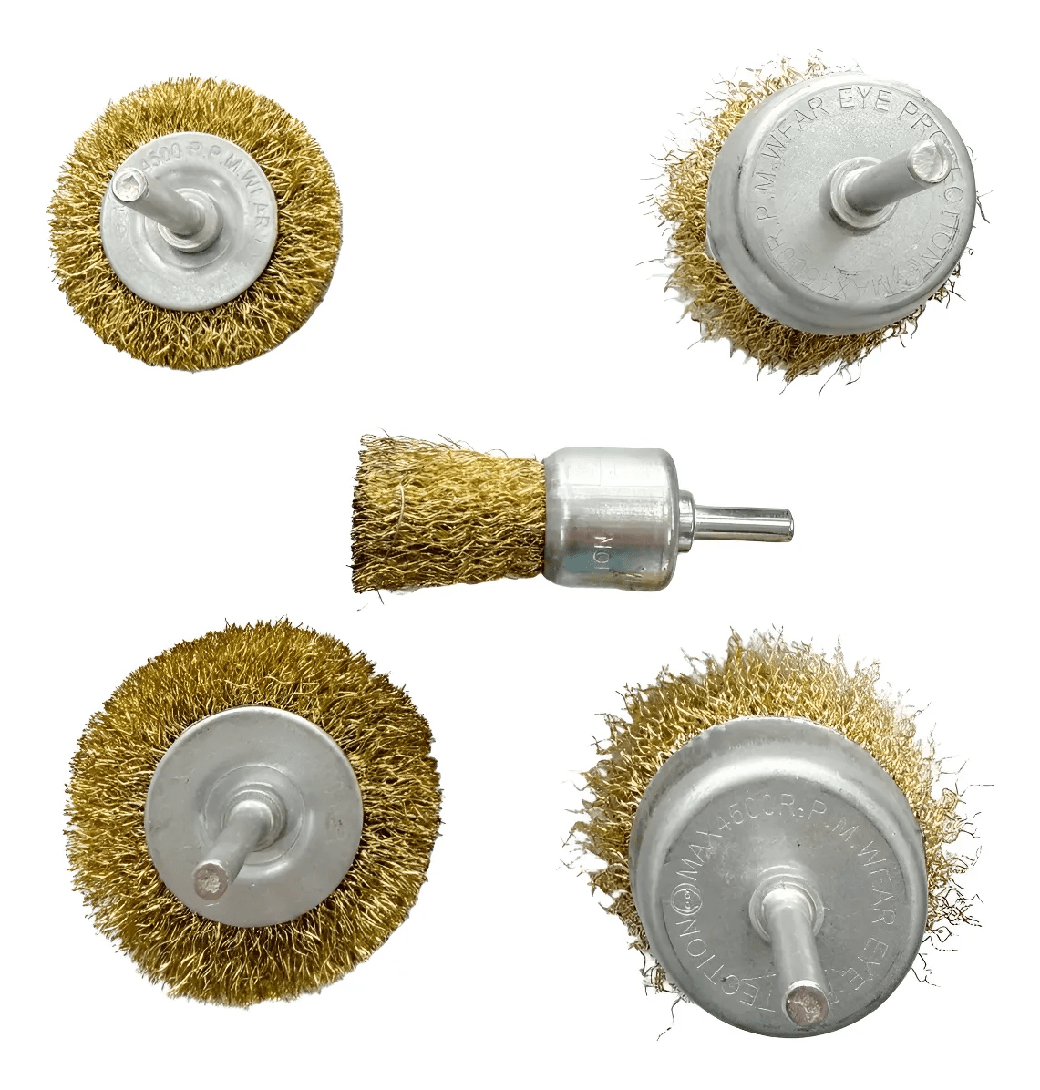 Escobillas Chascon Grata Para Taladro Set 5 Piezas Acero 0