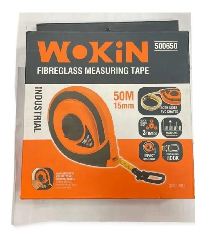 Huincha De Medir 50mts X 15mm Wokin2