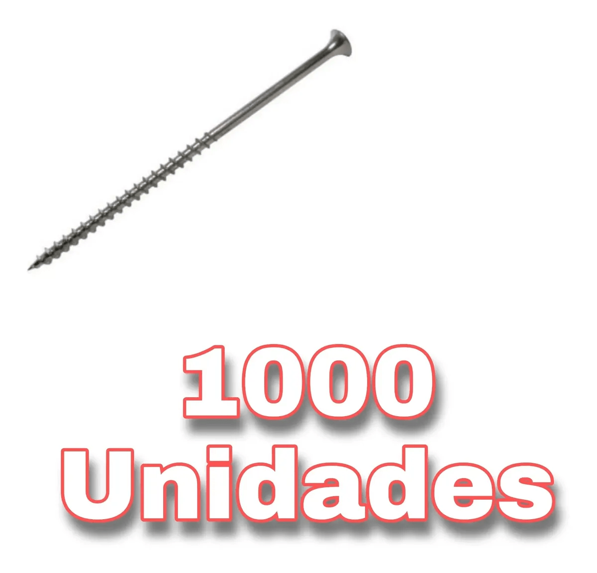 Tornillo Crs 8x4 Pulg Volcanita Rosca Madera Zinc - 1000und1