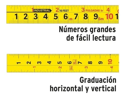Huincha Para Medir 8mts Contra Impacto Truper2