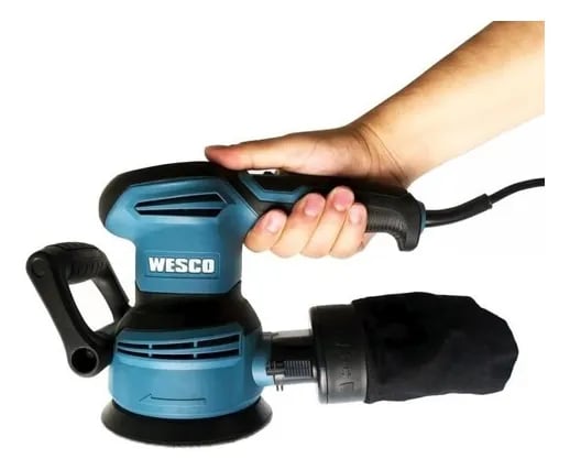 Lijadora Roto Orbital Wesco Ws4265 400w 125mm Con Velcro Verde2