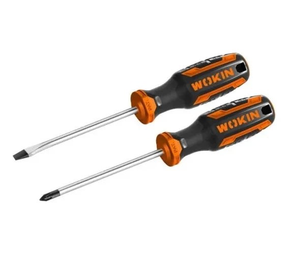 Juego De Destornilladores 2pcs Cruz/Plano Wokin Industrial 0
