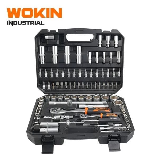 Juego De Dados Y Puntas 94pcs 1/4 Y 1/2 Wokin1