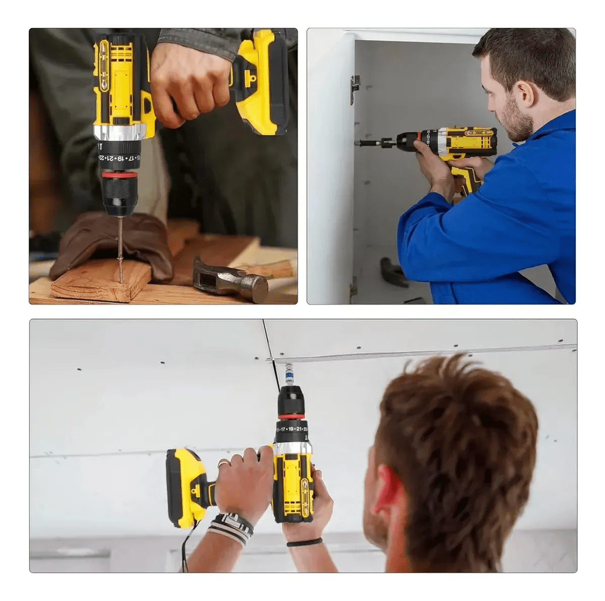 Taladro Inalámbrico 48v Percutor Atornillado 2 Baterías1