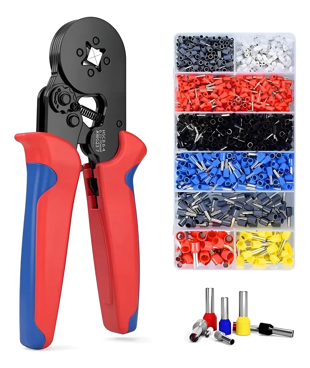 ALICATES GENERICOS Set Alicate Crimpador + 1200 Terminales 0