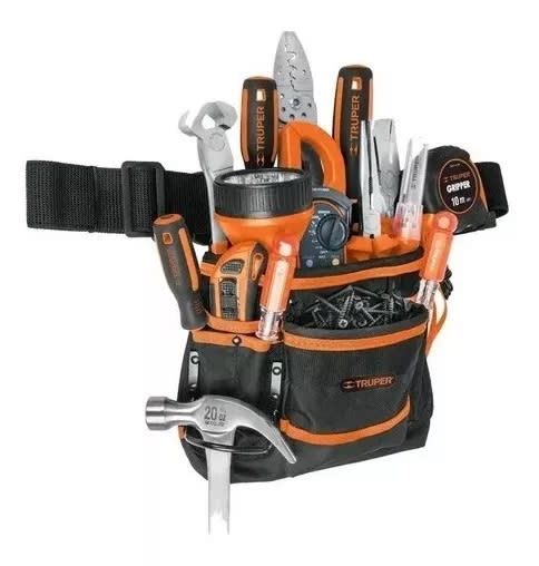Coleto Nylon 13 Bolsillos Ajustable Truper Pohe-13n1