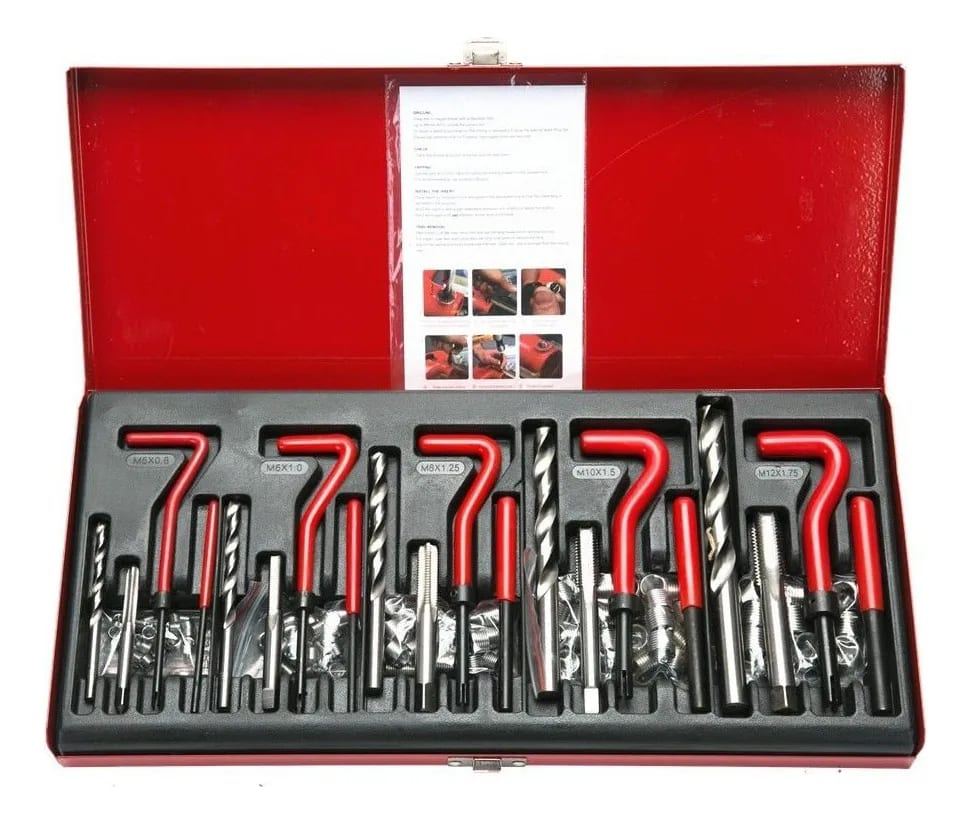 Kit De Reparación De Rosca De Hilo Helicoil M5-M12, 131 Pcs3
