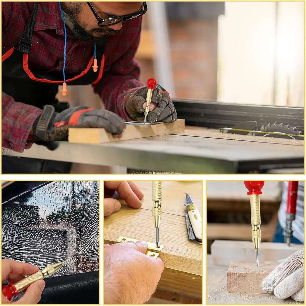 Punzón Centro Automático 5 Marcador De Punto Multiuso9